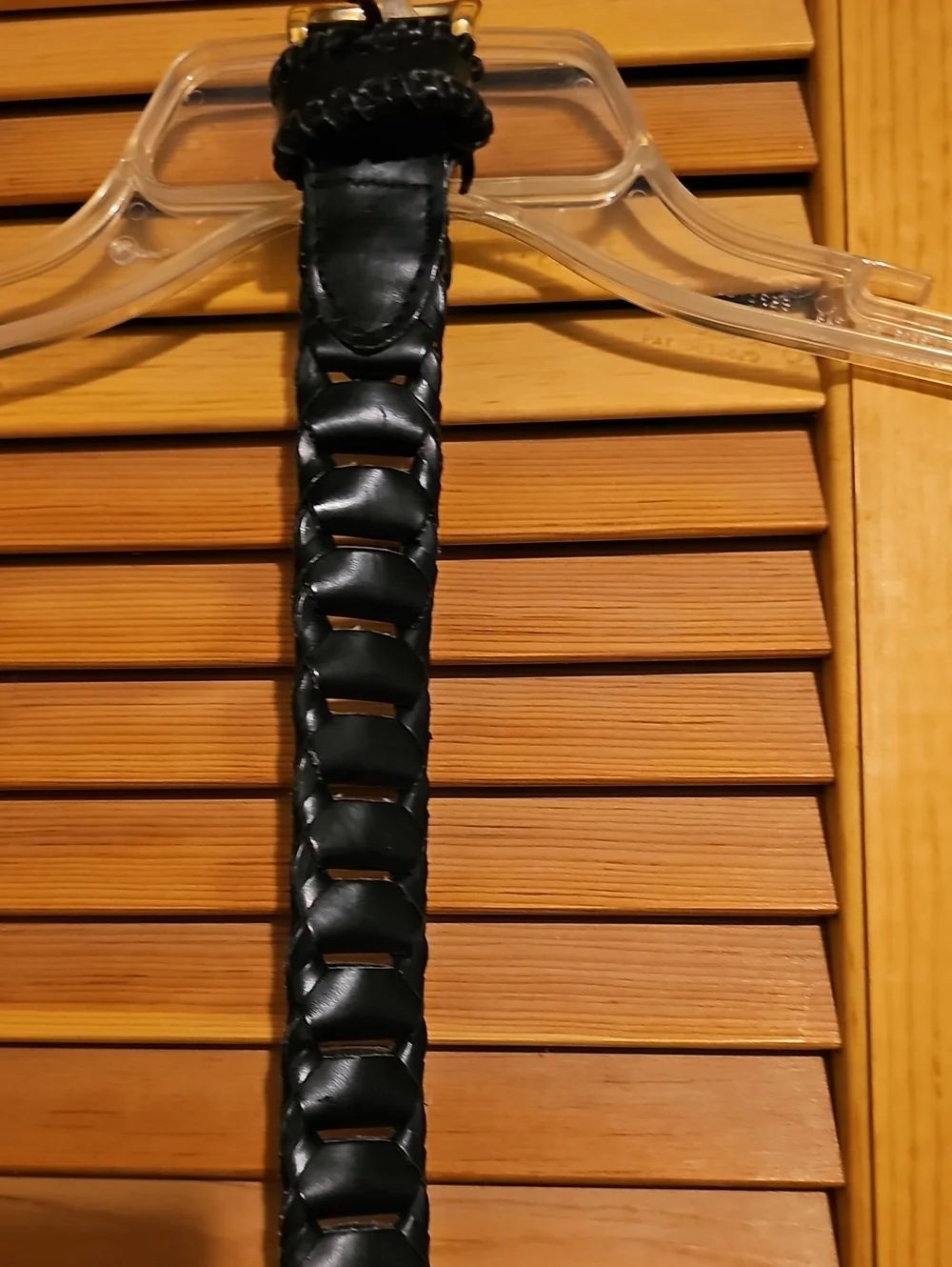 Men's Braided Leather Belt - Black
